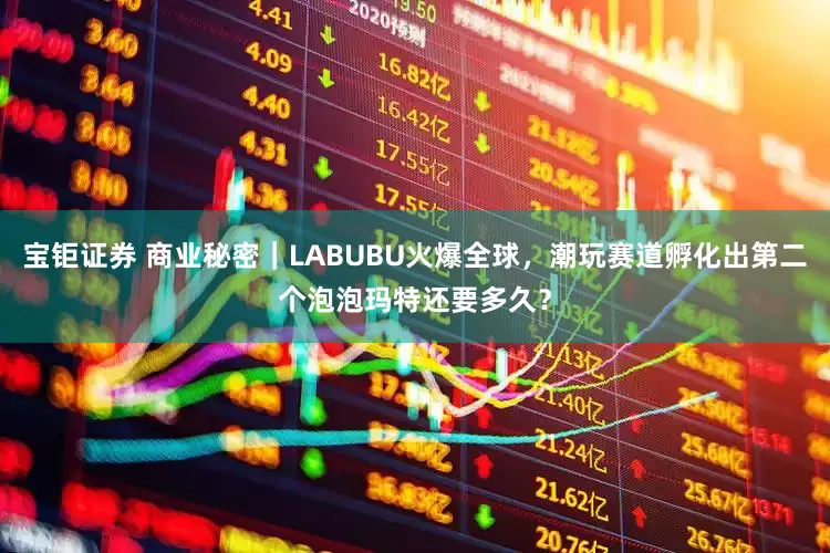 宝钜证券 商业秘密｜LABUBU火爆全球，潮玩赛道孵化出第二个泡泡玛特还要多久？