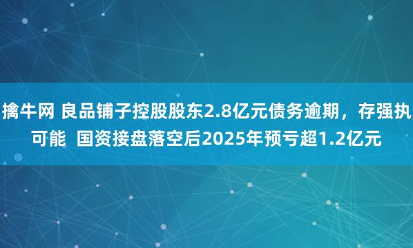 擒牛网 良品铺子控股股东2.8亿元债务逾期，存强执可能  国资接盘落空后2025年预亏超1.2亿元